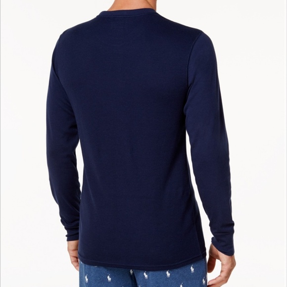 Polo Ralph Lauren Waffle- Knit Thermal Navy - Picture 2 of 5